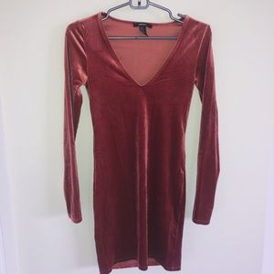 velvet bodycon dress